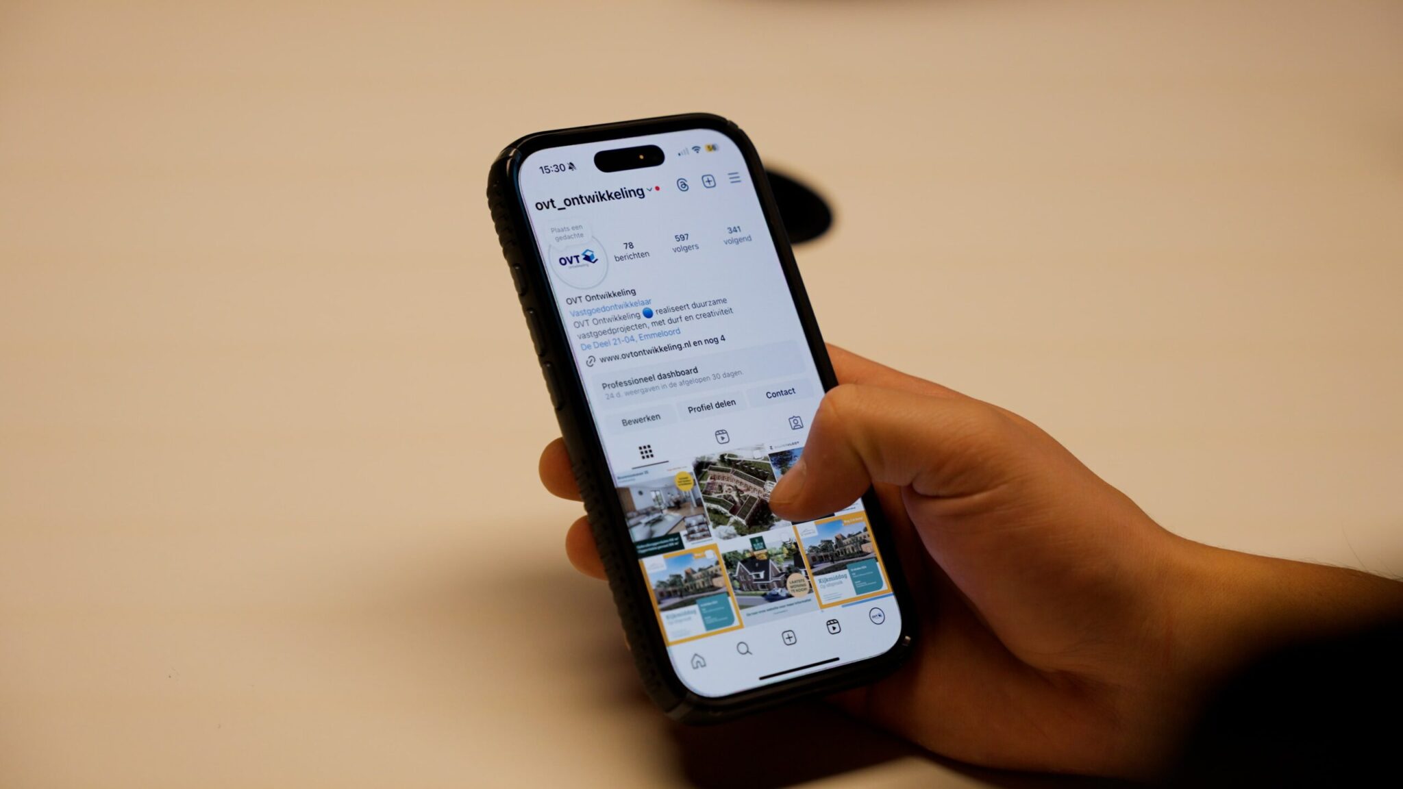 Opnames voor social media content door REUS