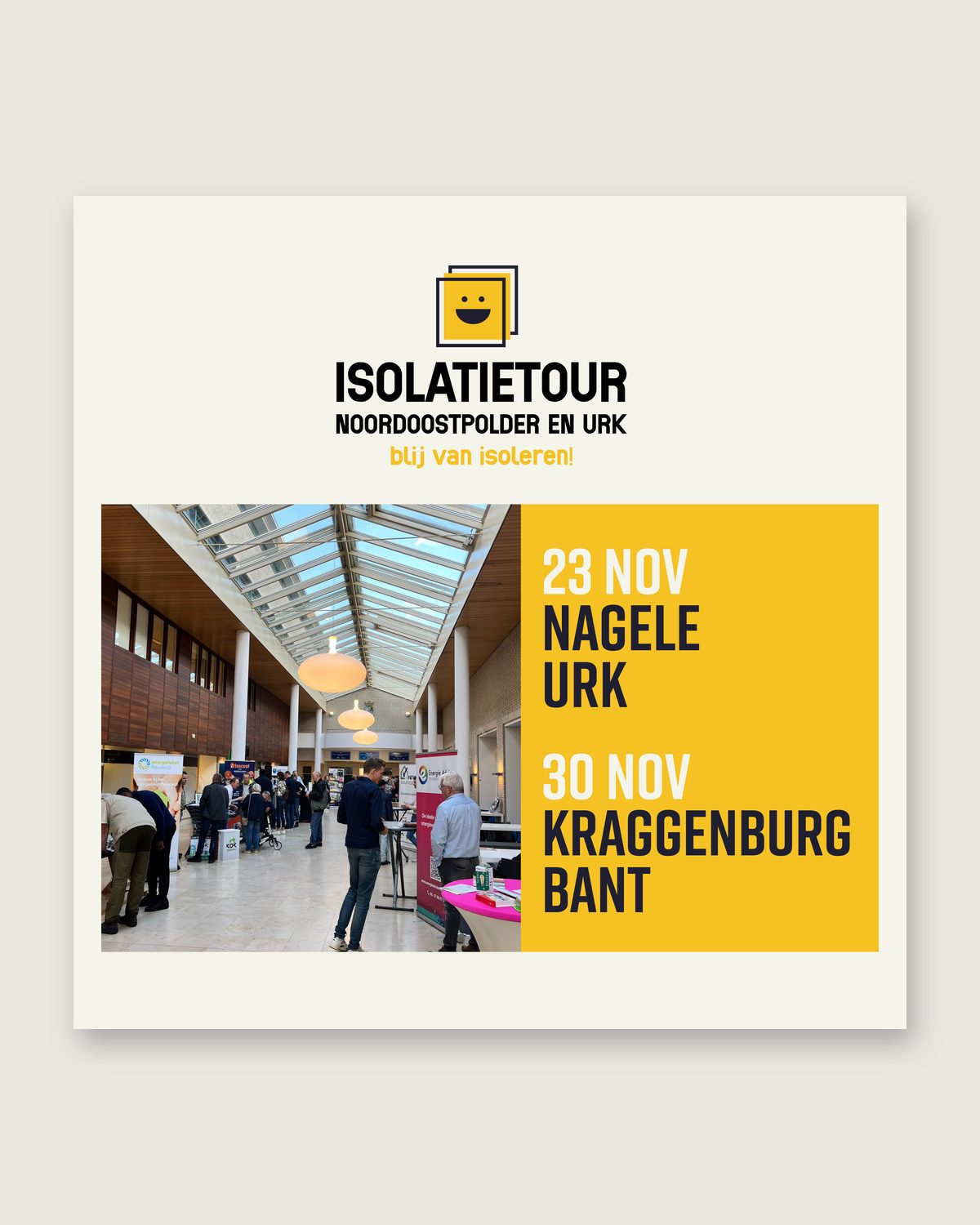 Social visual van de Isolatietour Noordoostpolder en Urk