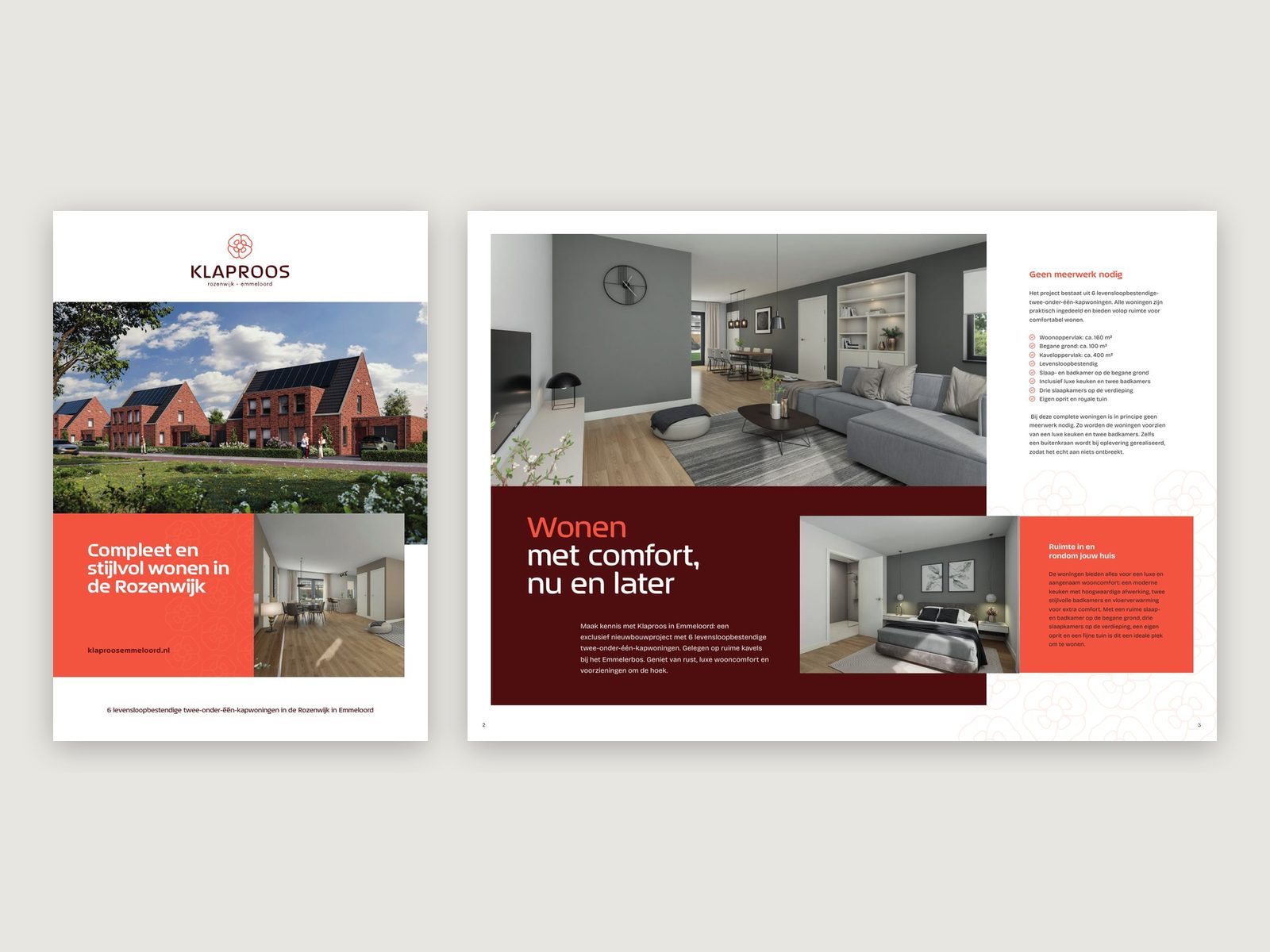 Offline media voor OVT Ontwikkeling: brochure Klaproos in de Rozenwijk