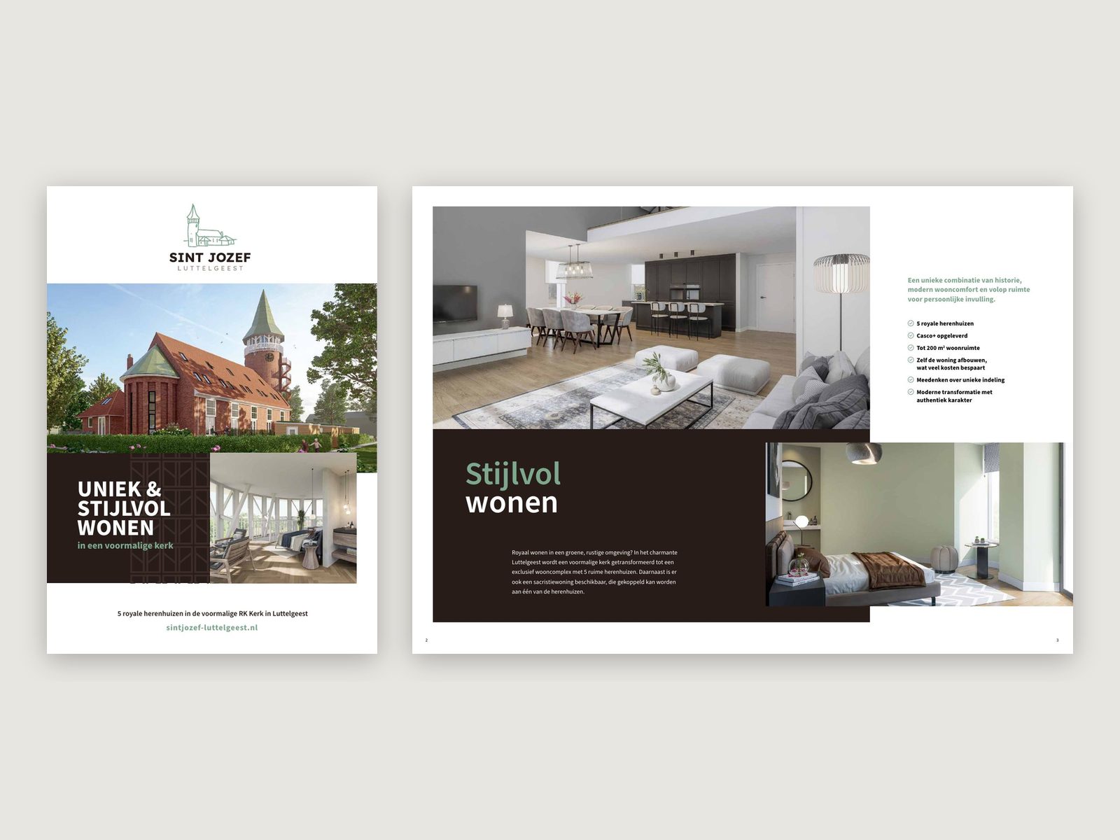 Offline media voor OVT Ontwikkeling: brochure Sint Jozef in Luttelgeest