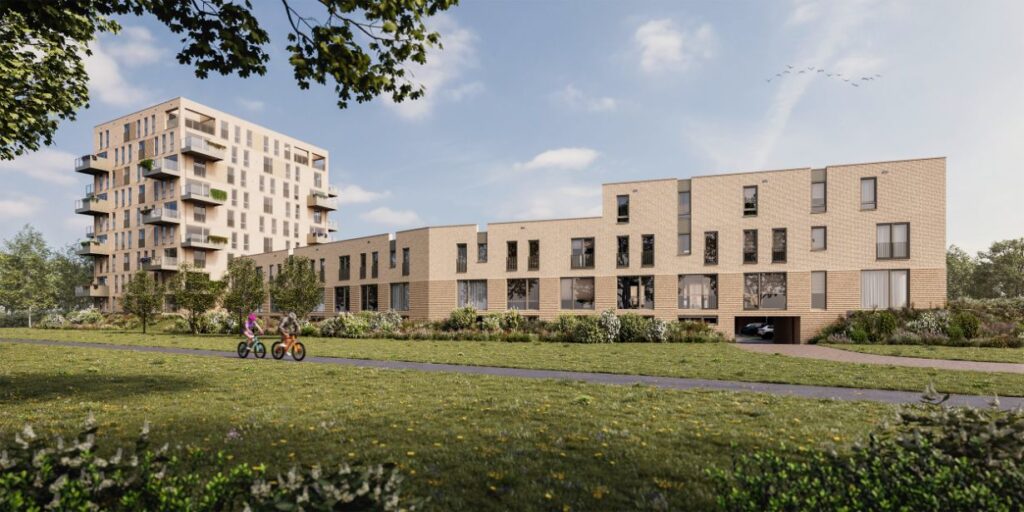 Nieuwbouwmarketing: impressie van stadswoningen in De Luwte