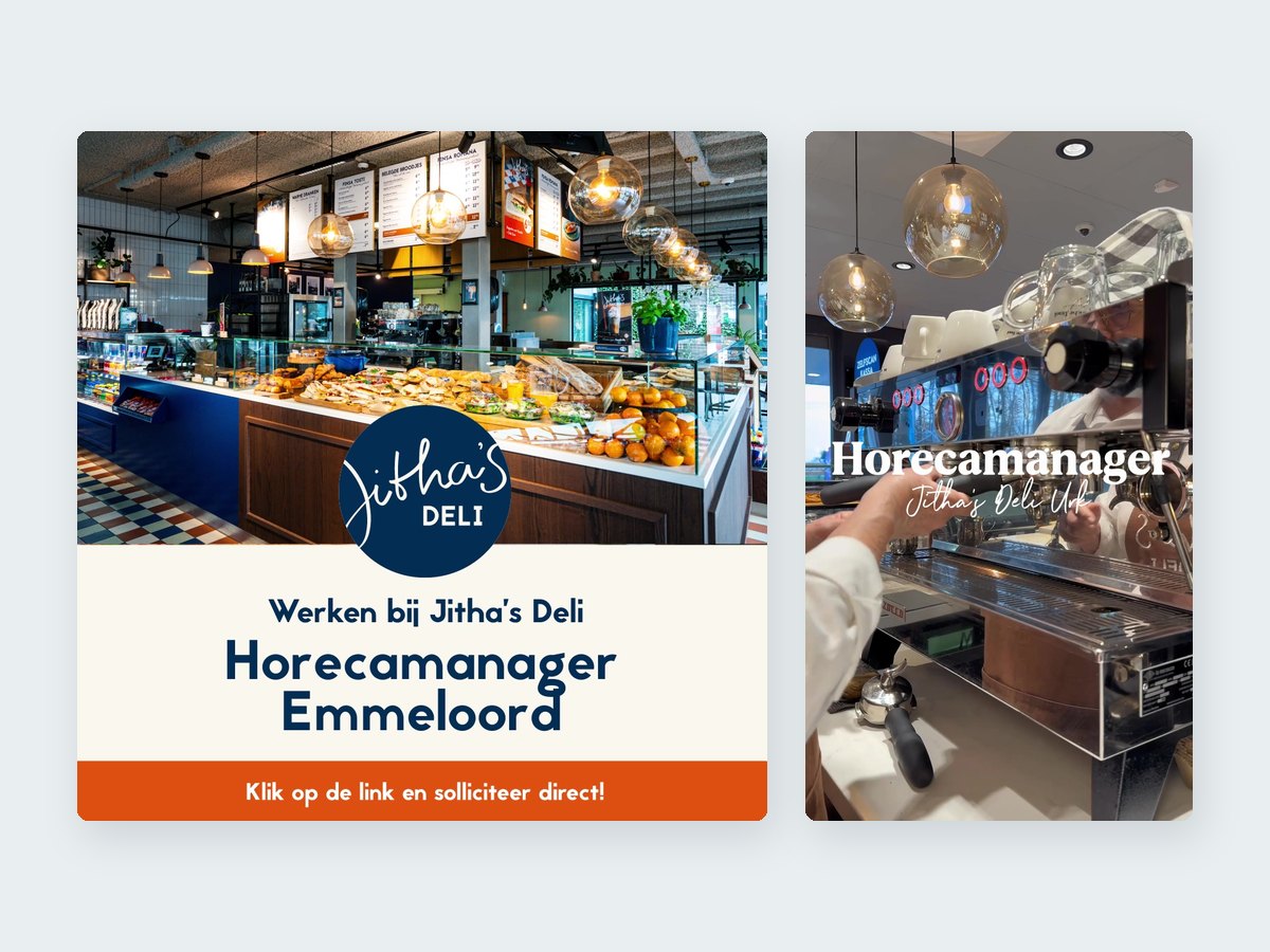 Vacatures horecamanager Jitha’s Deli Emmeloord en Urk, als post en als video